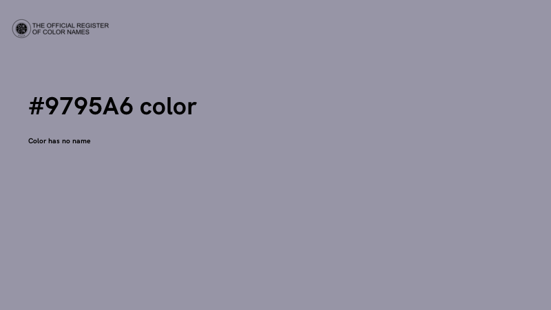 #9795A6 color image