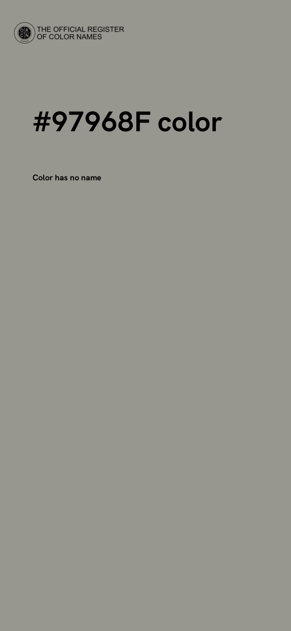 #97968F color image