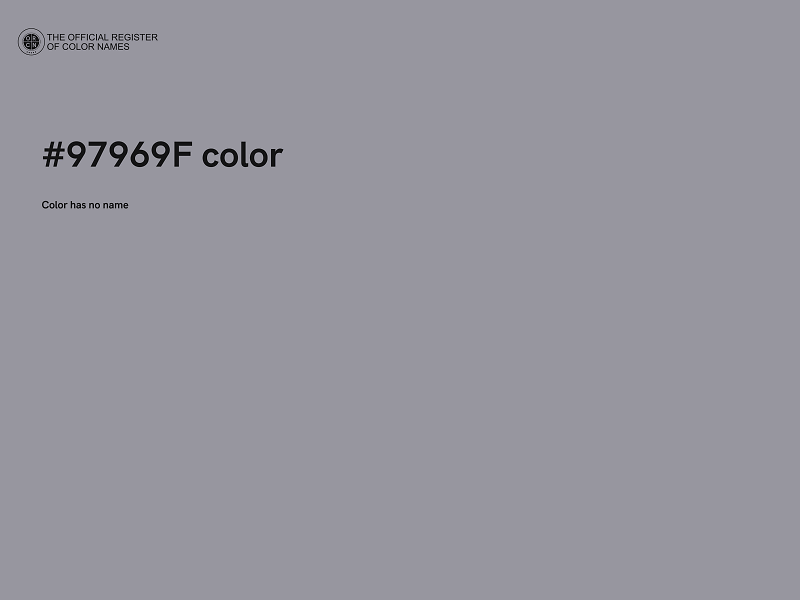 #97969F color image