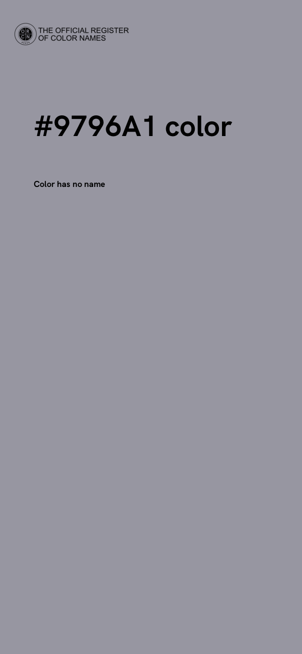 #9796A1 color image