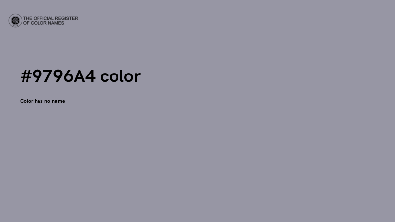 #9796A4 color image