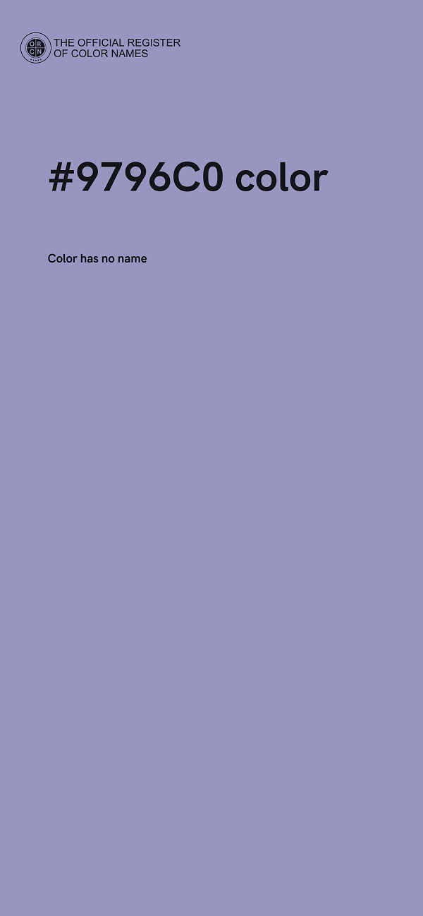 #9796C0 color image