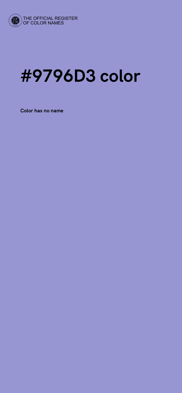 #9796D3 color image