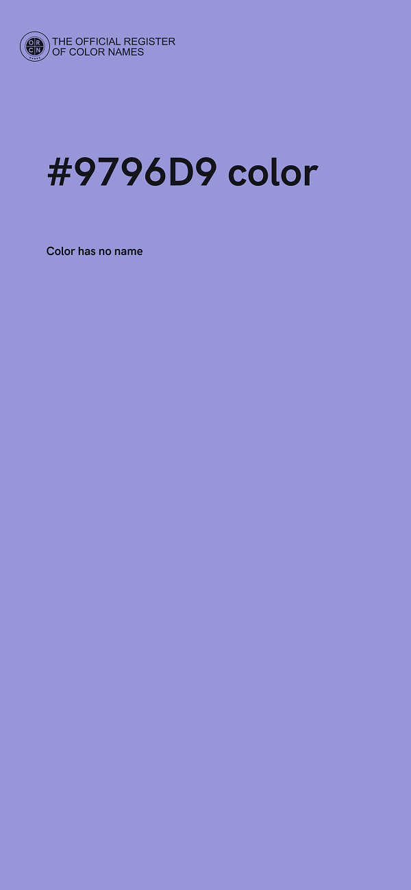 #9796D9 color image