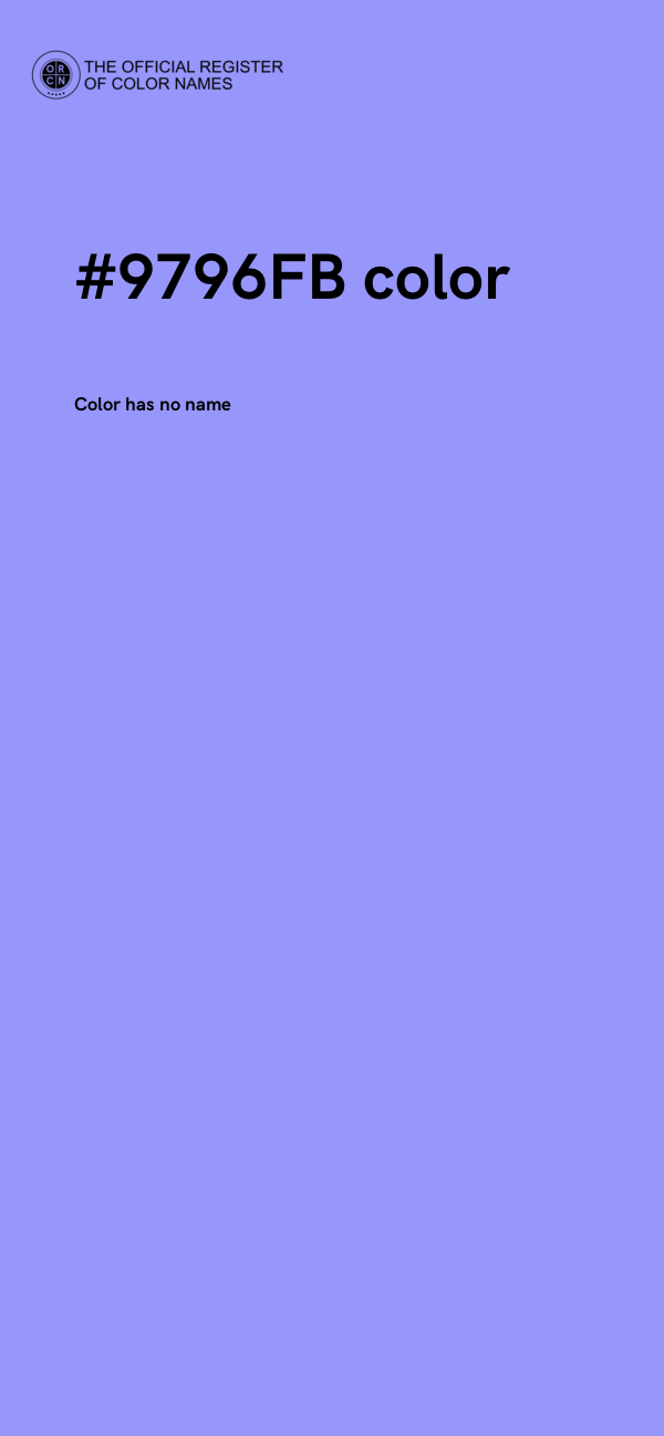 #9796FB color image