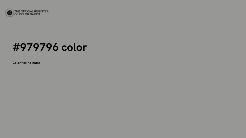 #979796 color image