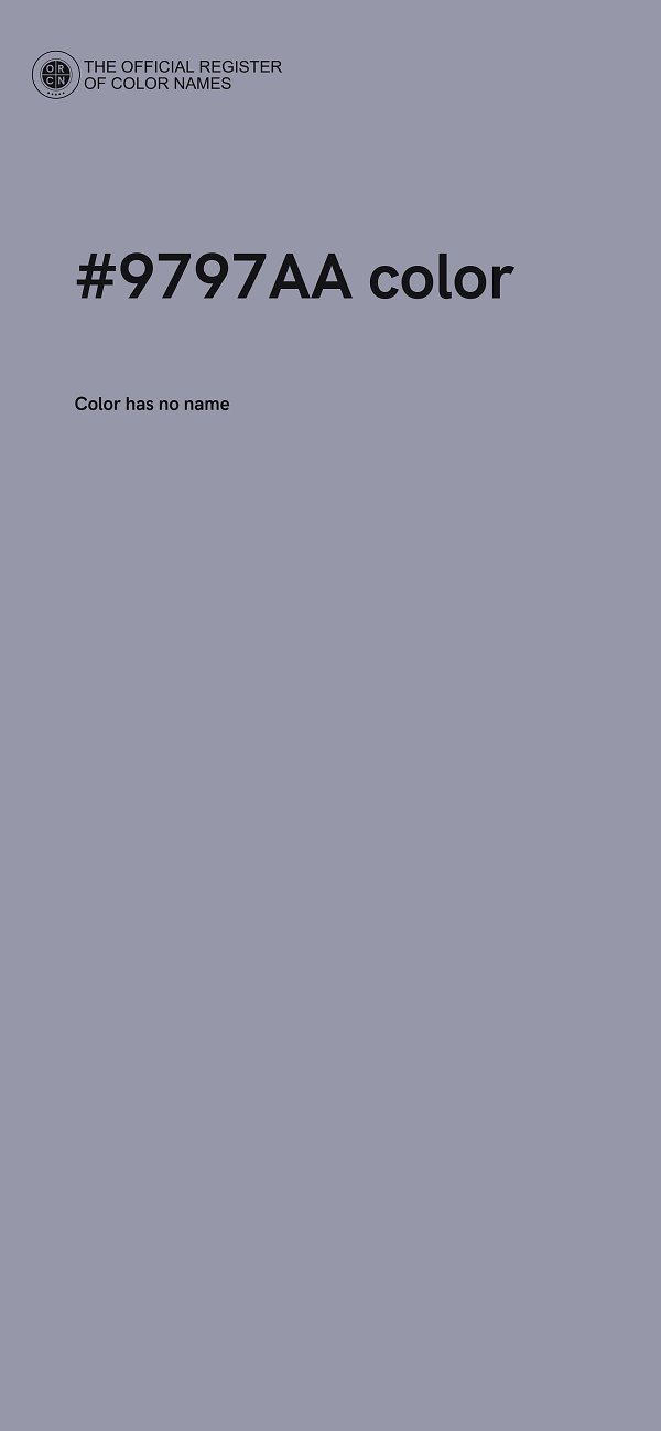 #9797AA color image