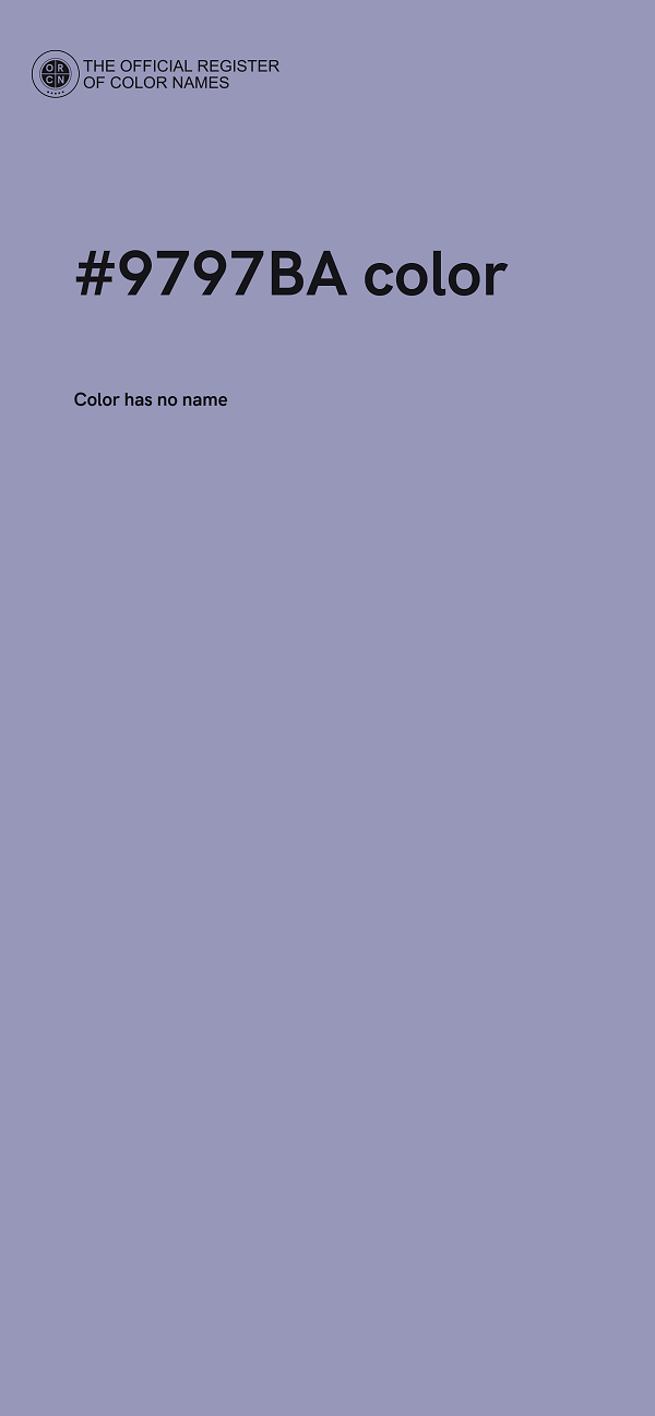 #9797BA color image