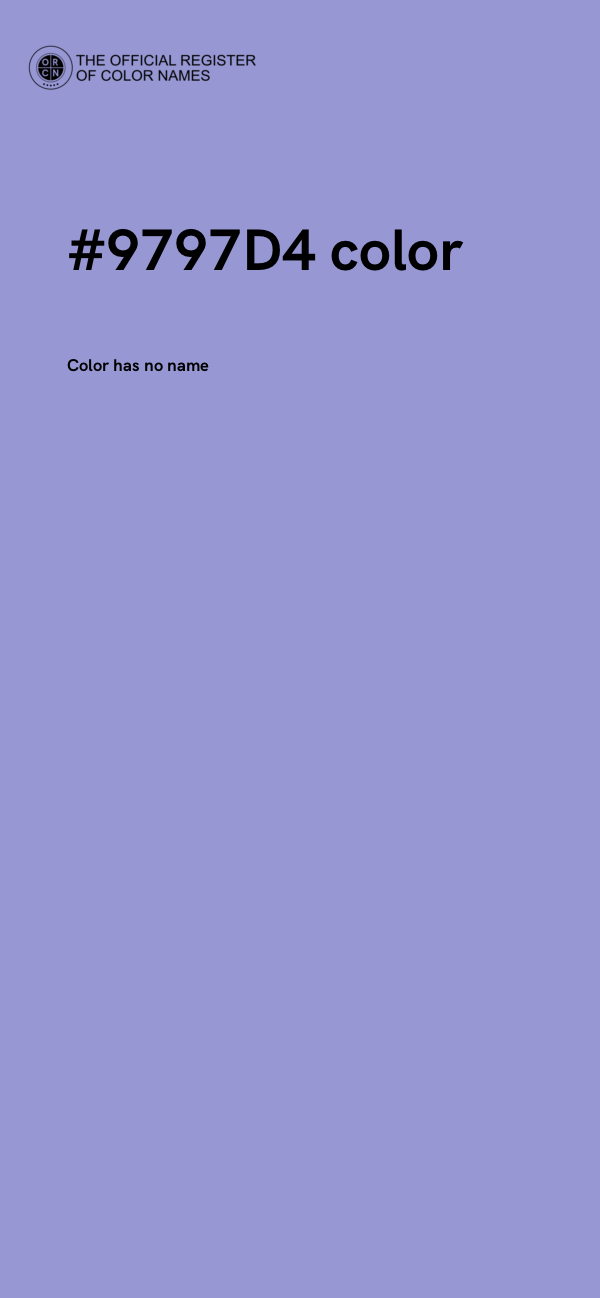 #9797D4 color image
