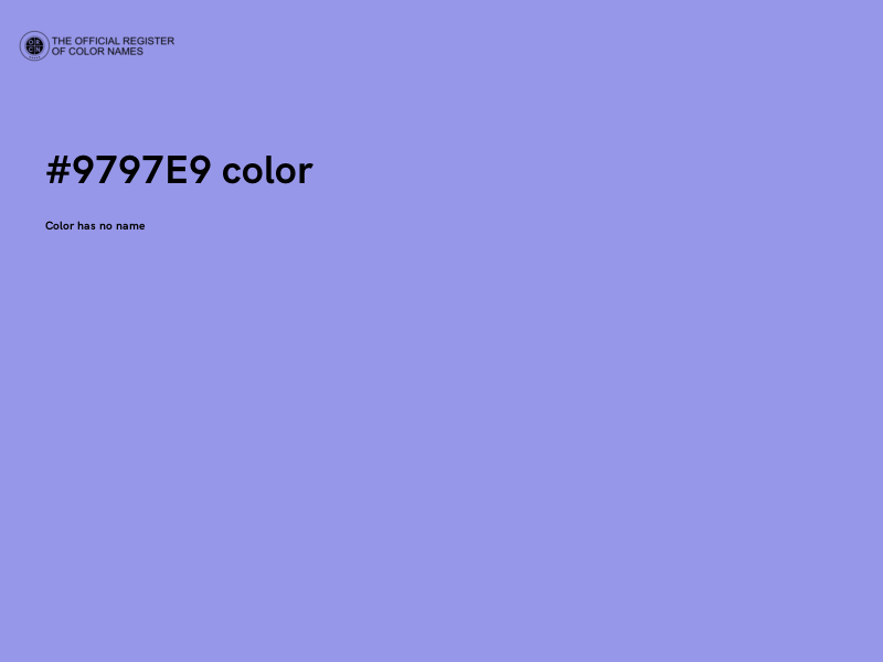 #9797E9 color image