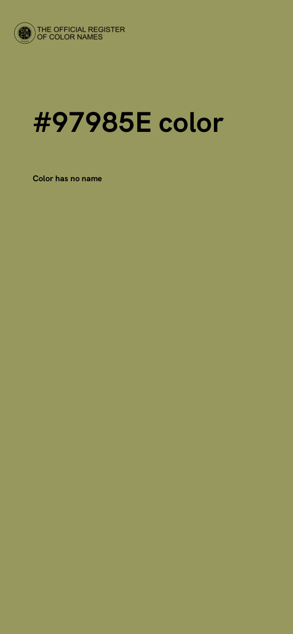 #97985E color image