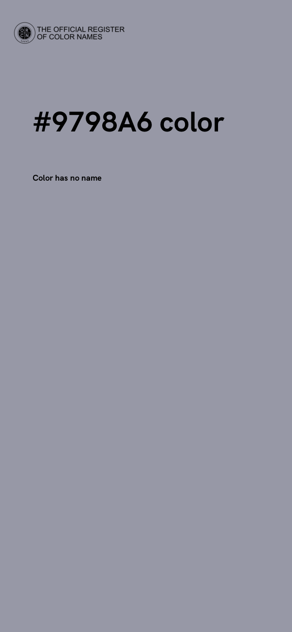 #9798A6 color image