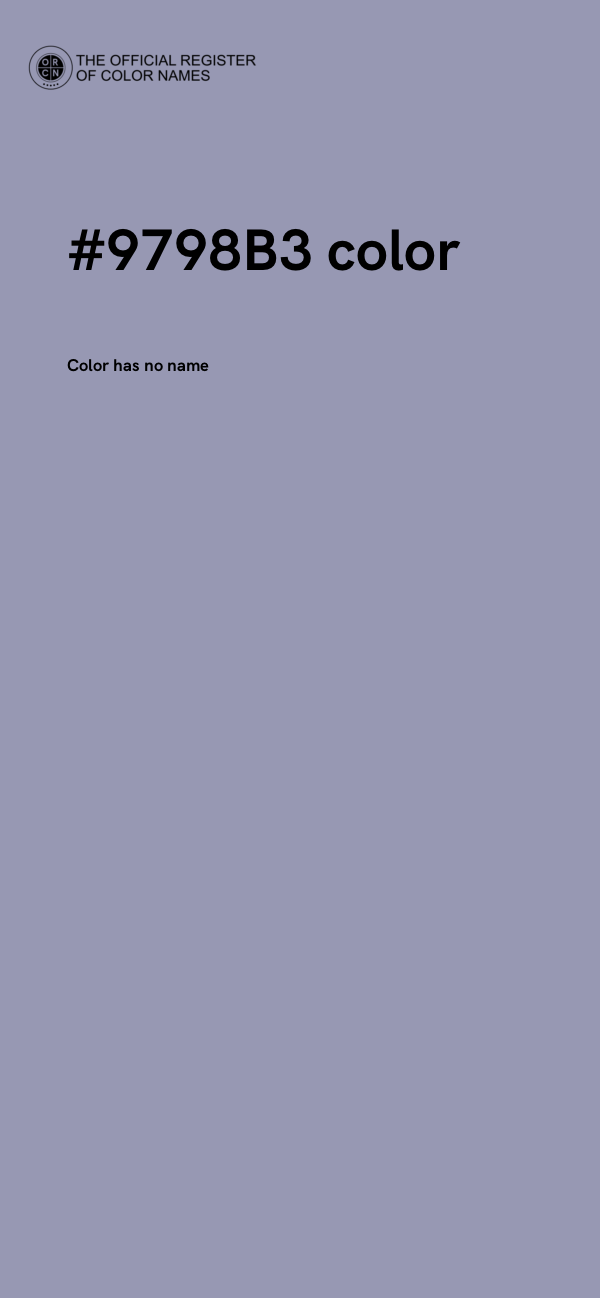 #9798B3 color image