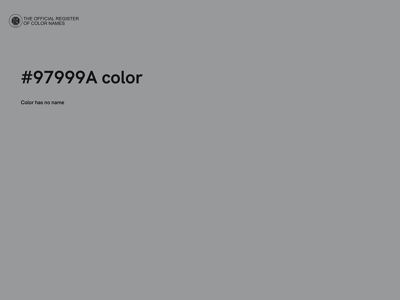 #97999A color image