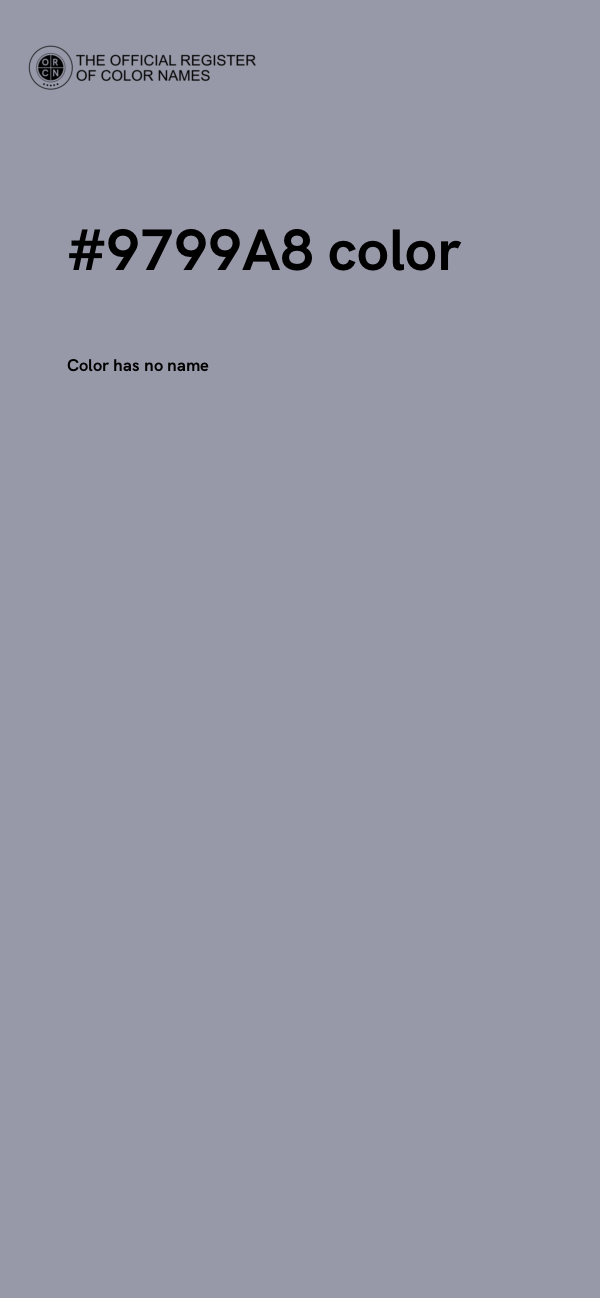 #9799A8 color image