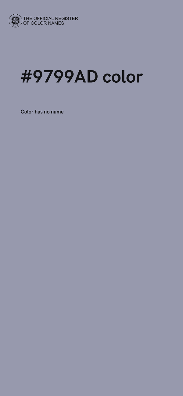 #9799AD color image