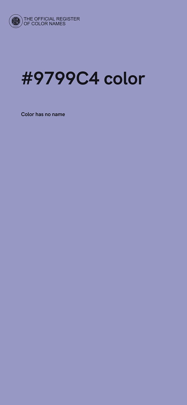 #9799C4 color image