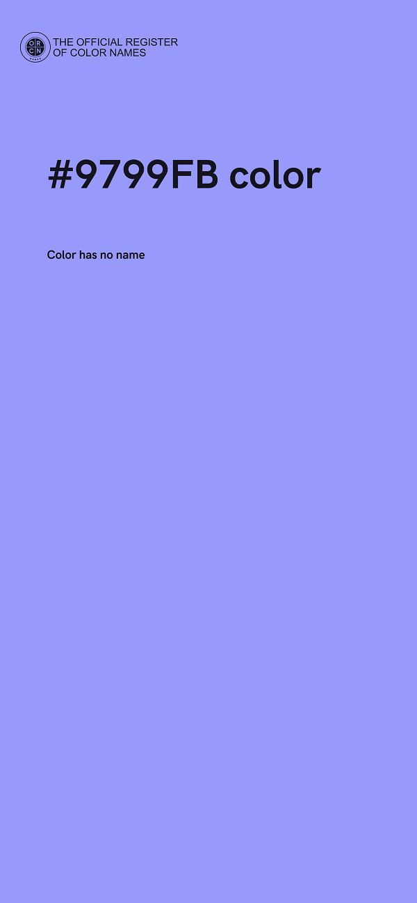 #9799FB color image