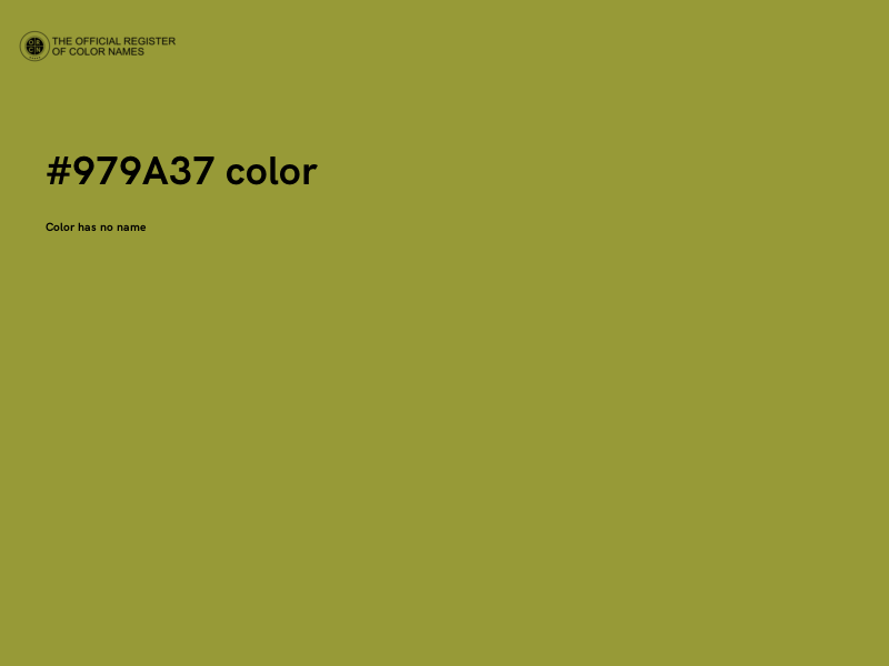 #979A37 color image