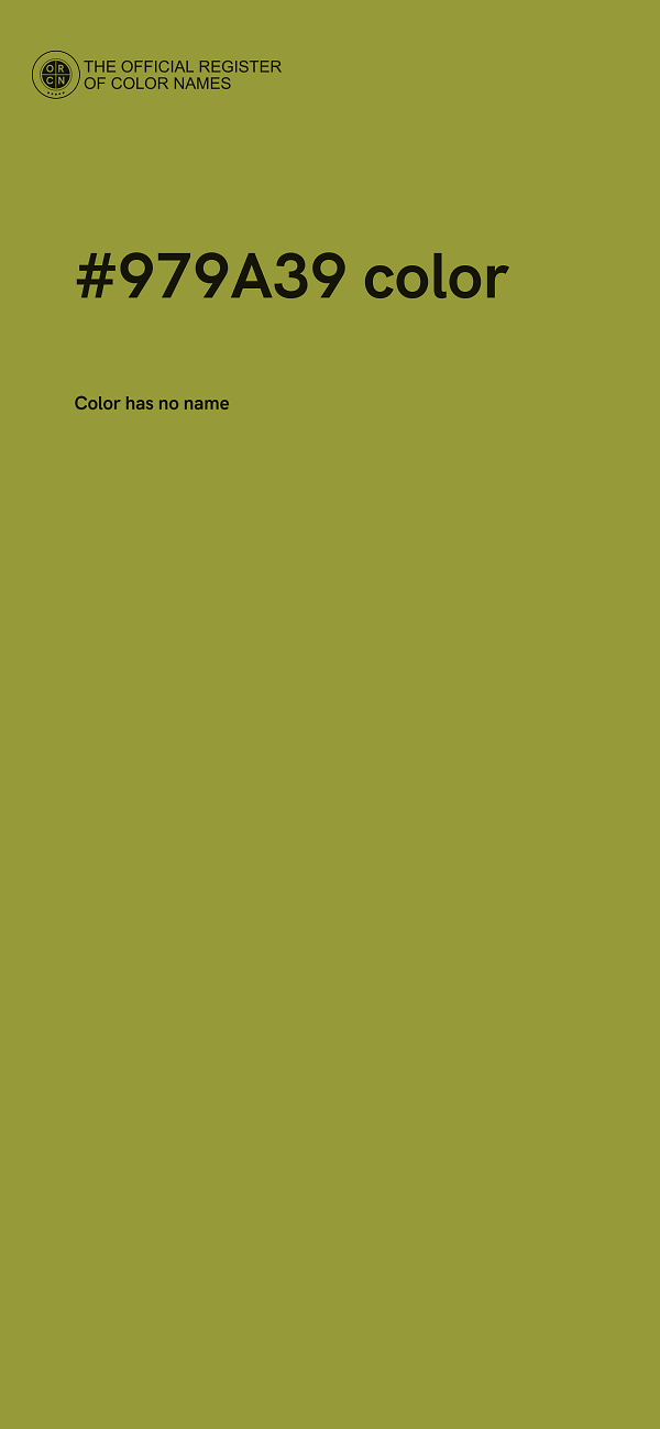 #979A39 color image