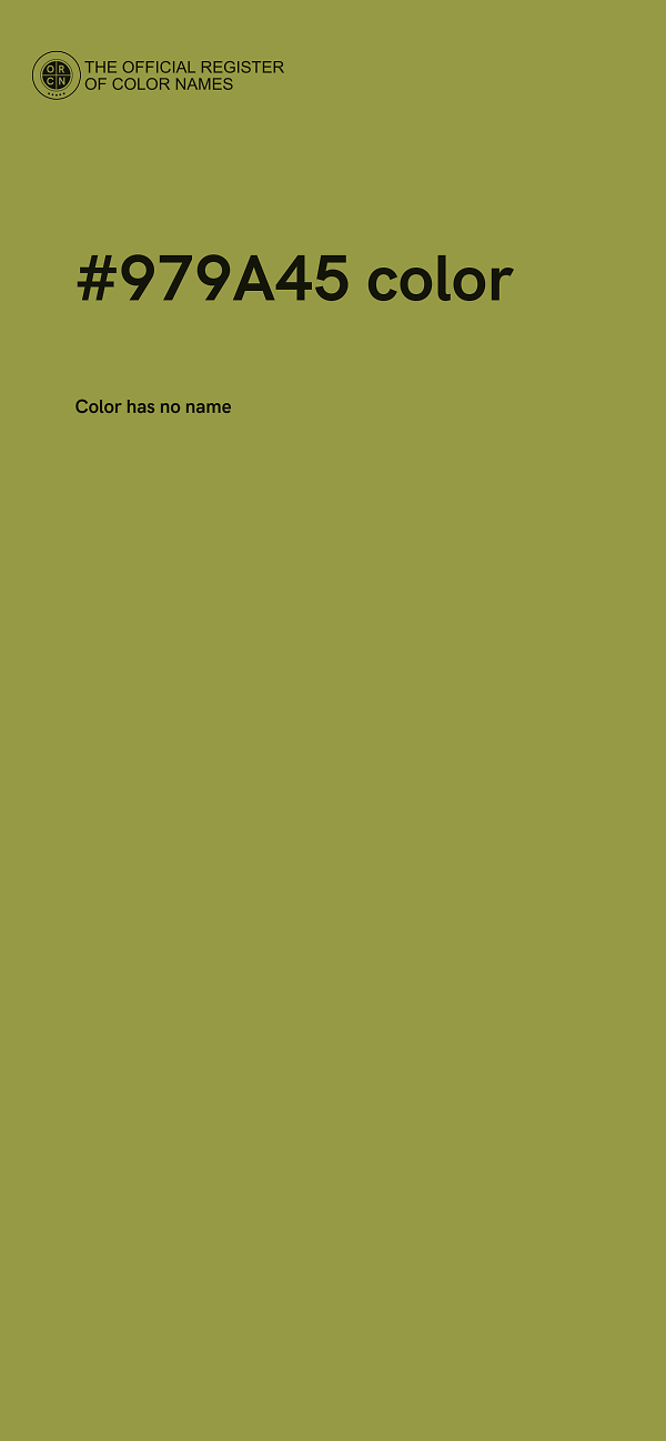 #979A45 color image
