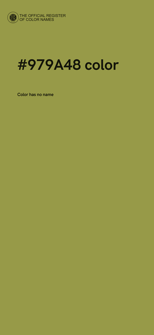 #979A48 color image