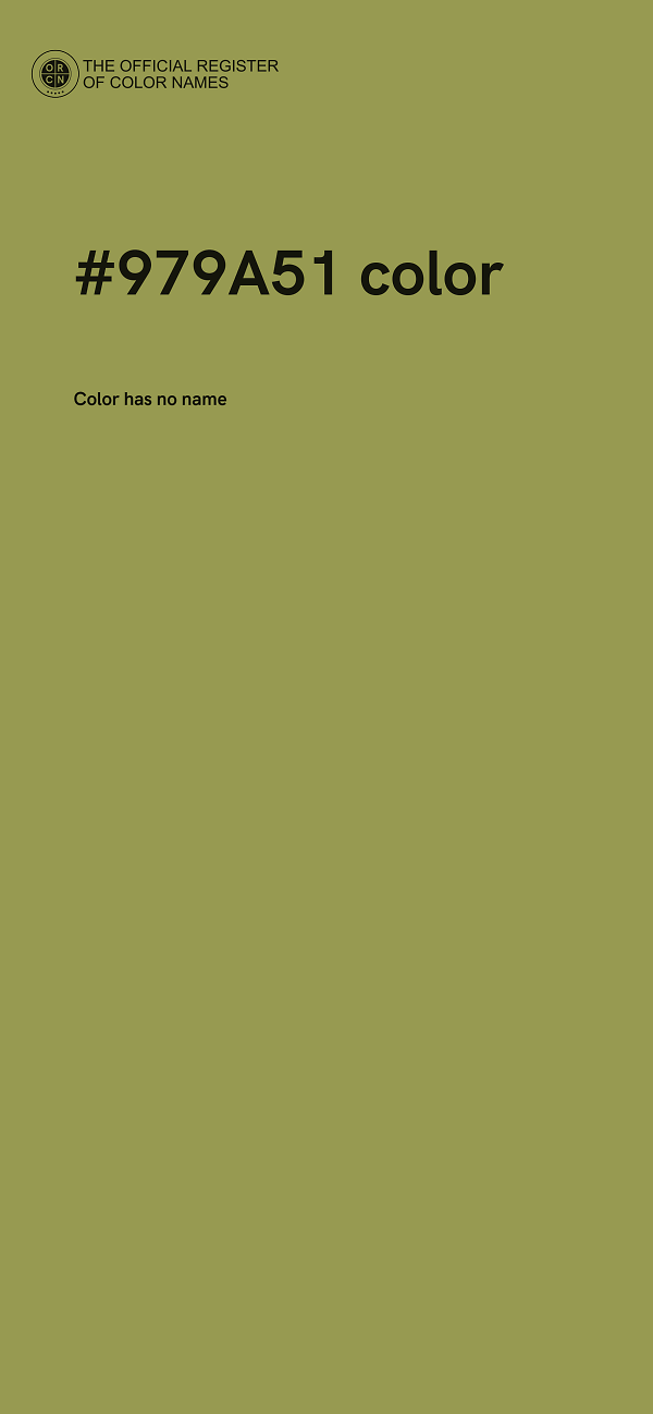 #979A51 color image