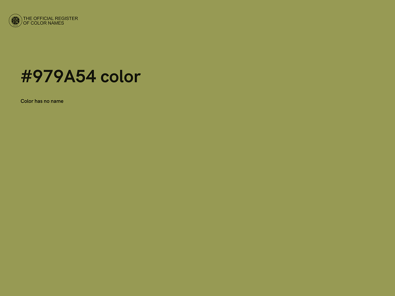 #979A54 color image