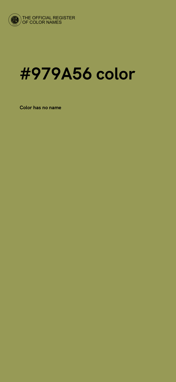 #979A56 color image