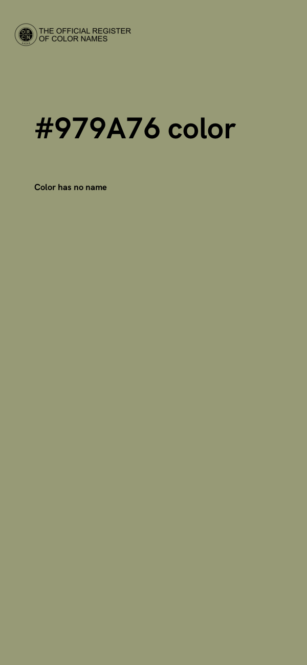 #979A76 color image