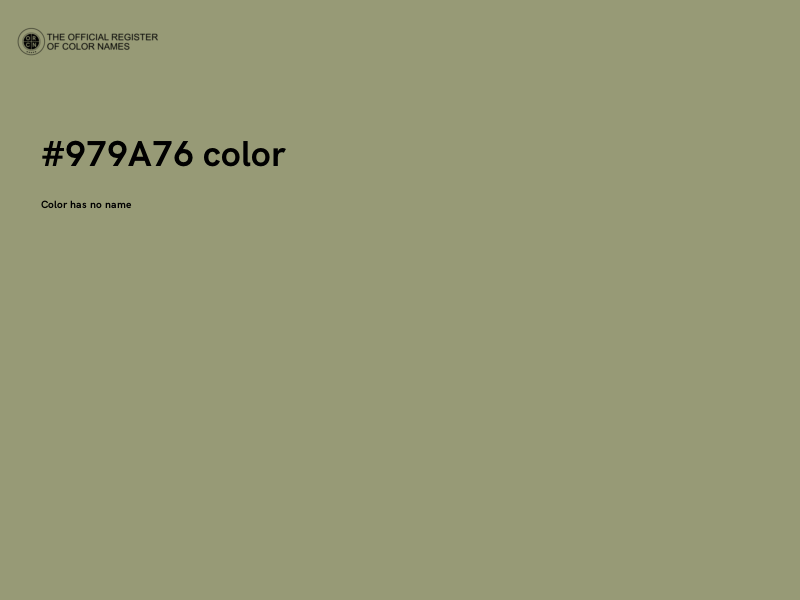 #979A76 color image