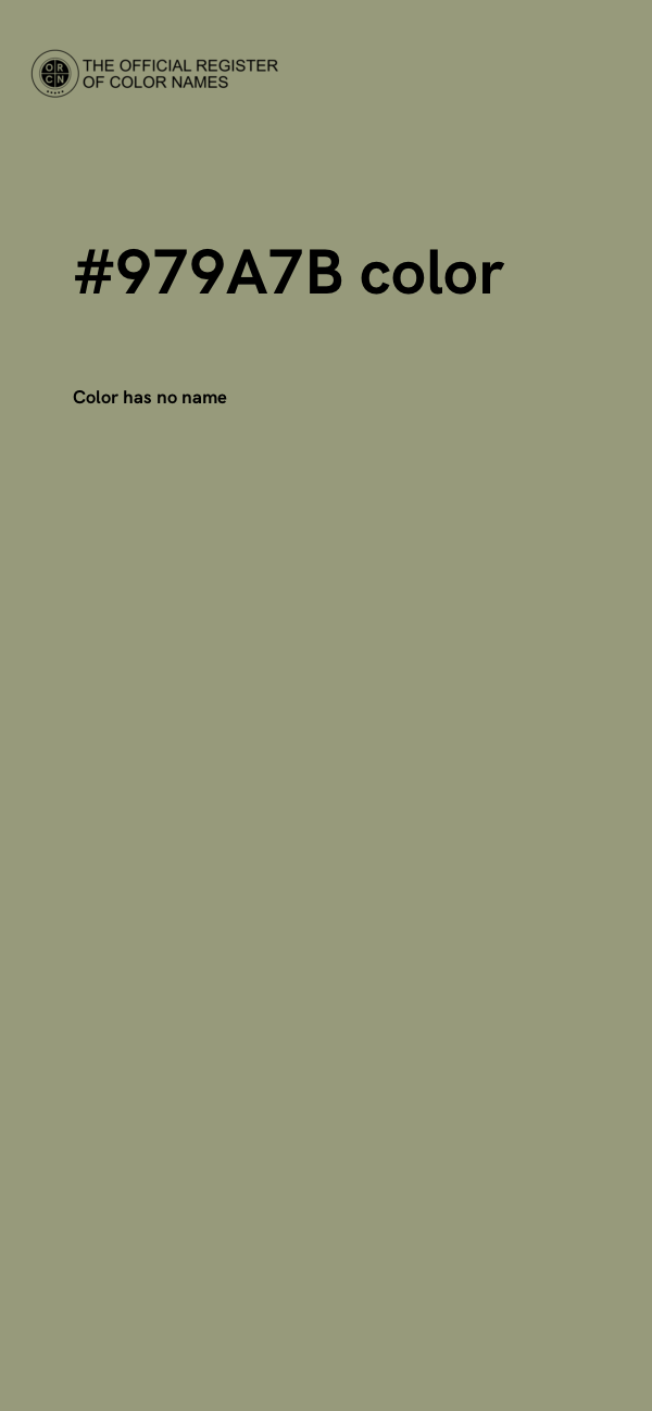 #979A7B color image