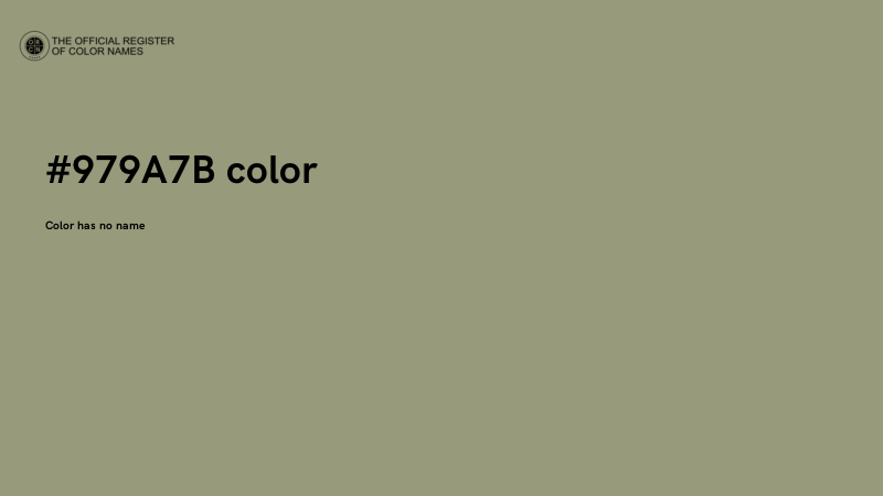 #979A7B color image