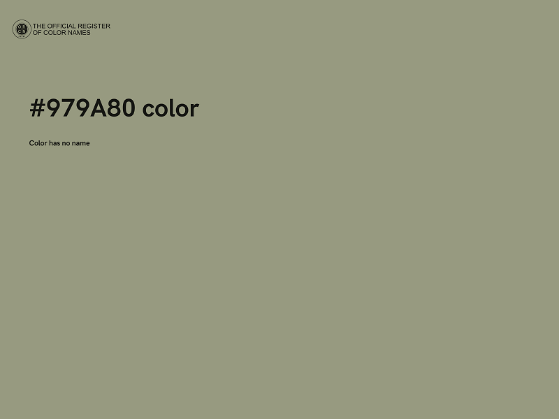 #979A80 color image