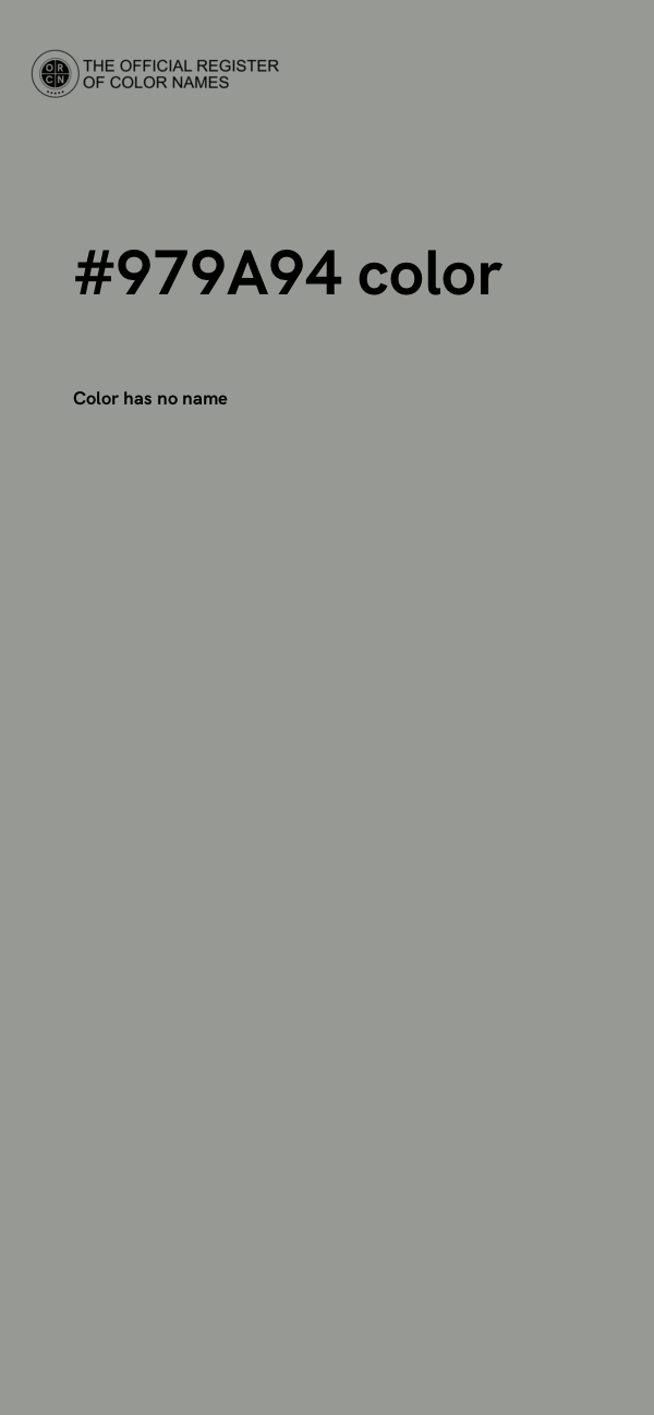 #979A94 color image