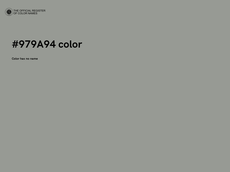#979A94 color image