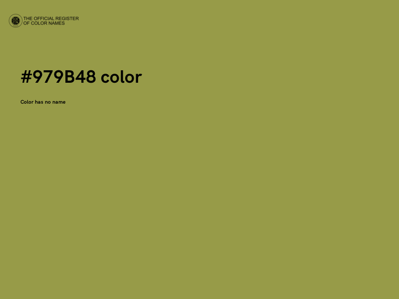#979B48 color image
