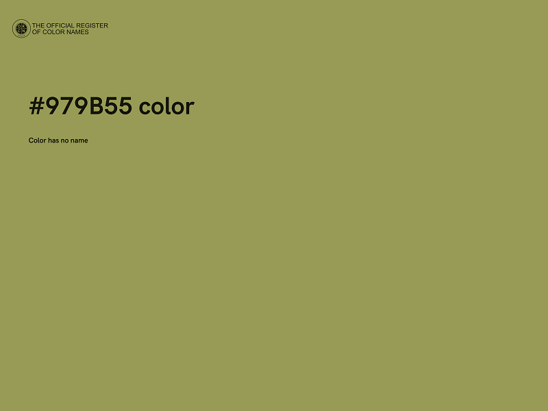#979B55 color image