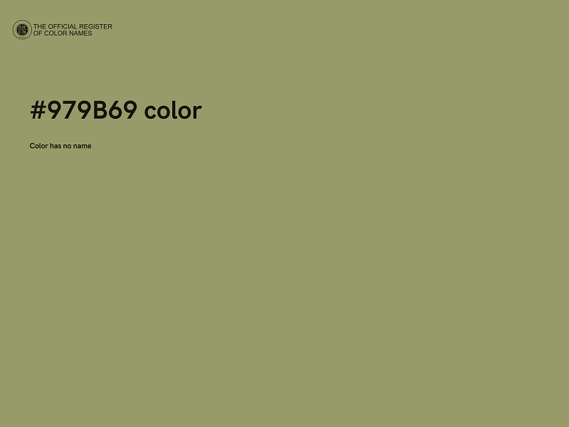 #979B69 color image