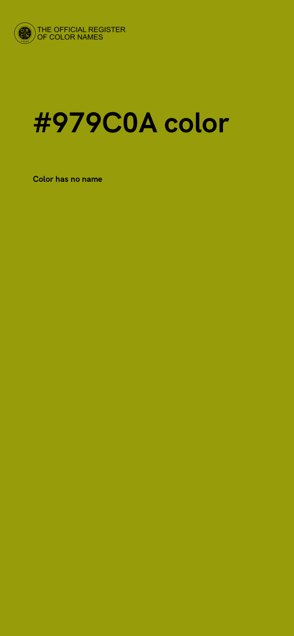 #979C0A color image