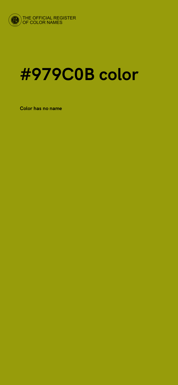 #979C0B color image