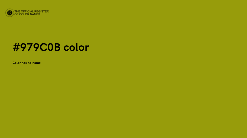 #979C0B color image