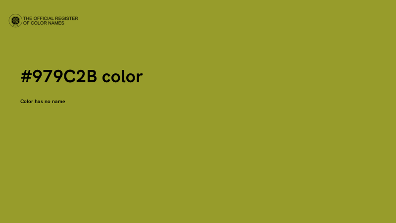 #979C2B color image