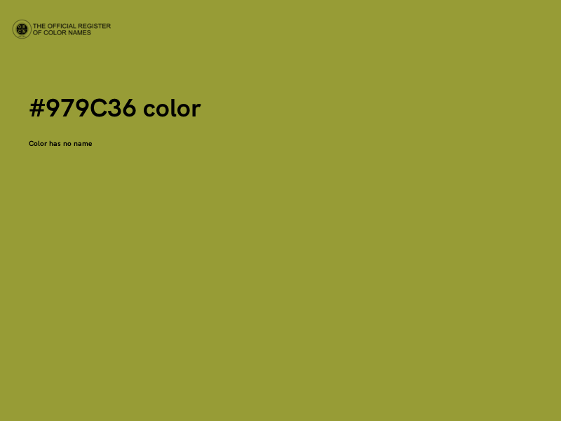 #979C36 color image