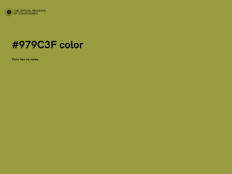 #979C3F color image
