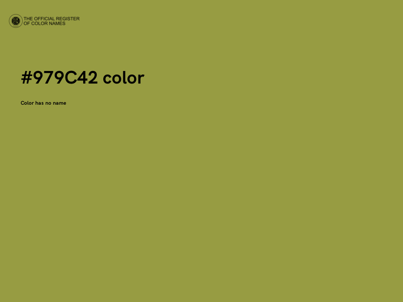 #979C42 color image