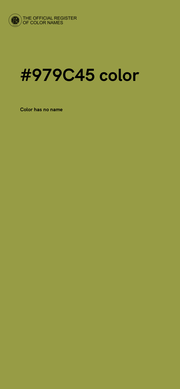 #979C45 color image