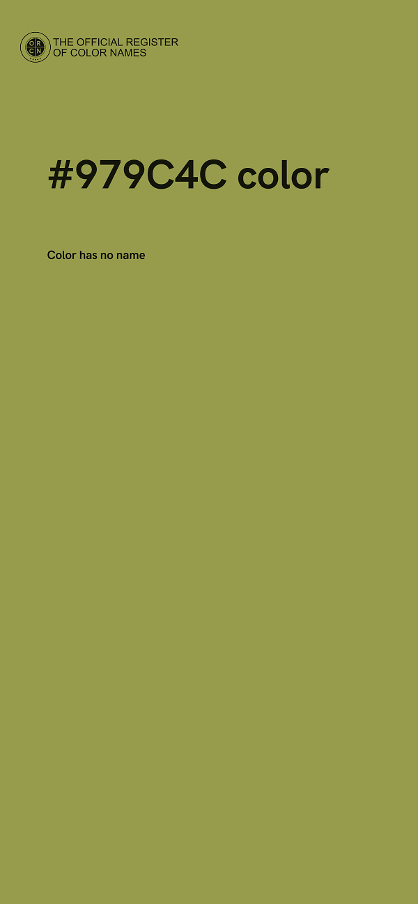 #979C4C color image