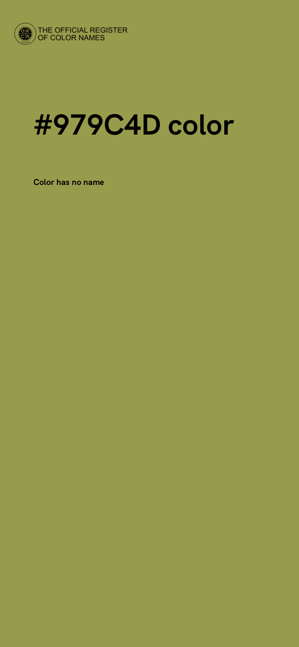 #979C4D color image