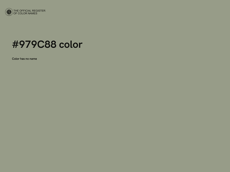 #979C88 color image